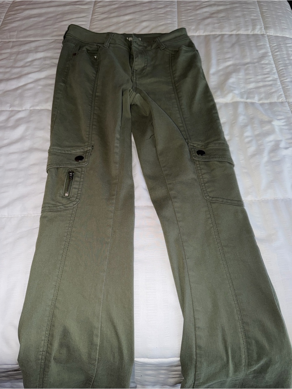 Olive Green Cargo Jeans